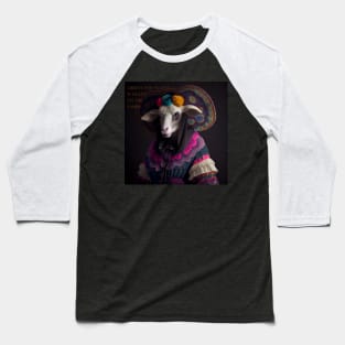 Catrina the Sheep Baseball T-Shirt